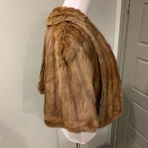 Real Mink Fur Vintage Stole